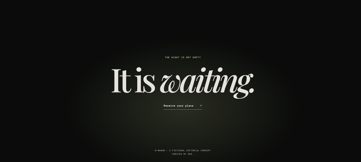 M Wagon closing screen